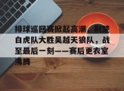  排球巡回赛掀起高潮，荆楚白虎队大胜吴越天狼队，战至最后一刻——赛后更衣室沸腾